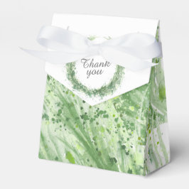 Grüne Sage Aquarell Kunst danke Ihnen Geschenk Geschenkschachtel