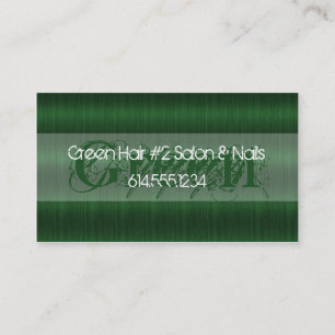 Grüne Salonbeautician-Visitenkarten des Haar-D2 Visitenkarte