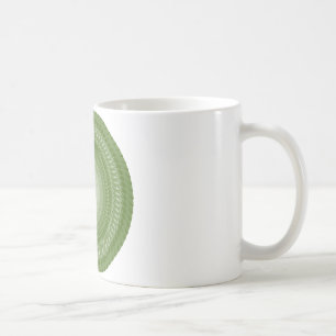 Grüne Saws-Mandala in Tribals Kaffeetasse
