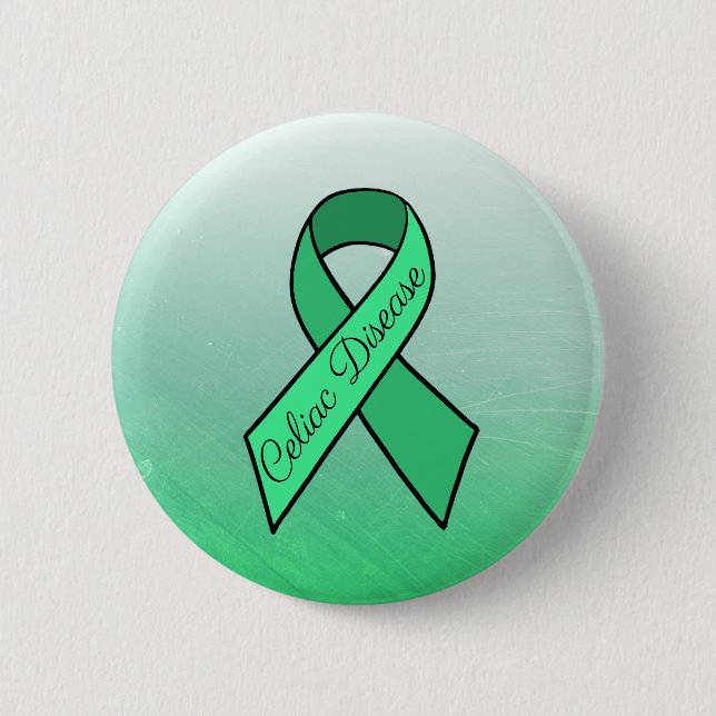Grüne Schaltfläche für die Warnstufe "Celiac Disea Button (Vorderseite)