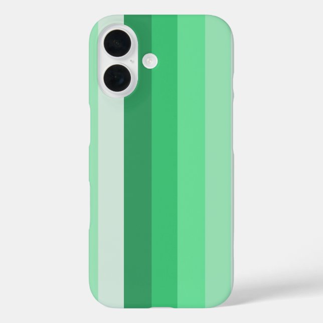 Grüne Schattenstreifen iPhone 16 Hülle (Rückseite)