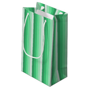 Grüne Schattenstreifen Kleine Geschenktüte