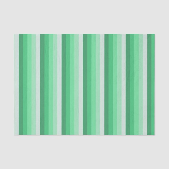 Grüne Schattenstreifen Seidenpapier (Vorderseite)