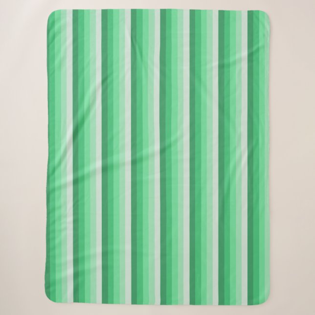 Grüne Schattenstreifen Sherpadecke (Vorderseite)
