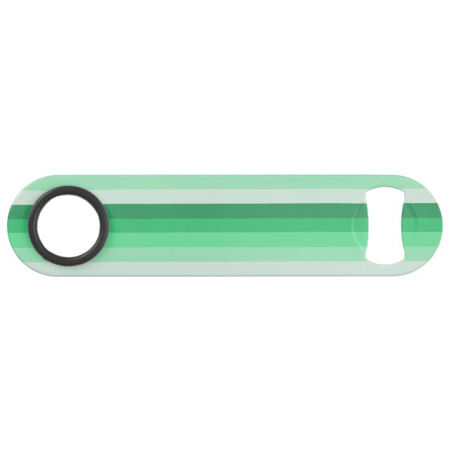 Grüne Schattenstreifen Speed Flaschenöffner (Rückseite Horizontal)