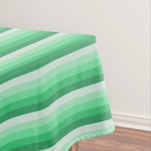 Grüne Schattenstreifen Tischdecke