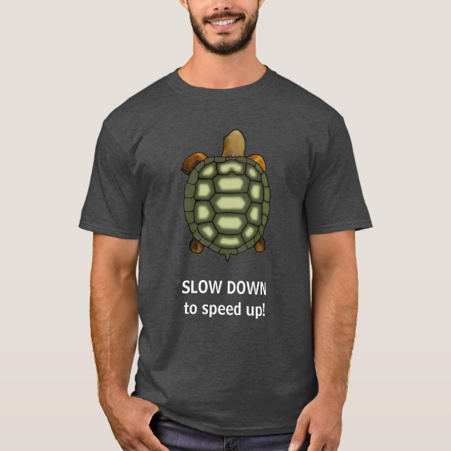 Grüne Schildkröte mit bearbeitbarem T - Shirt für  (Vorderseite)