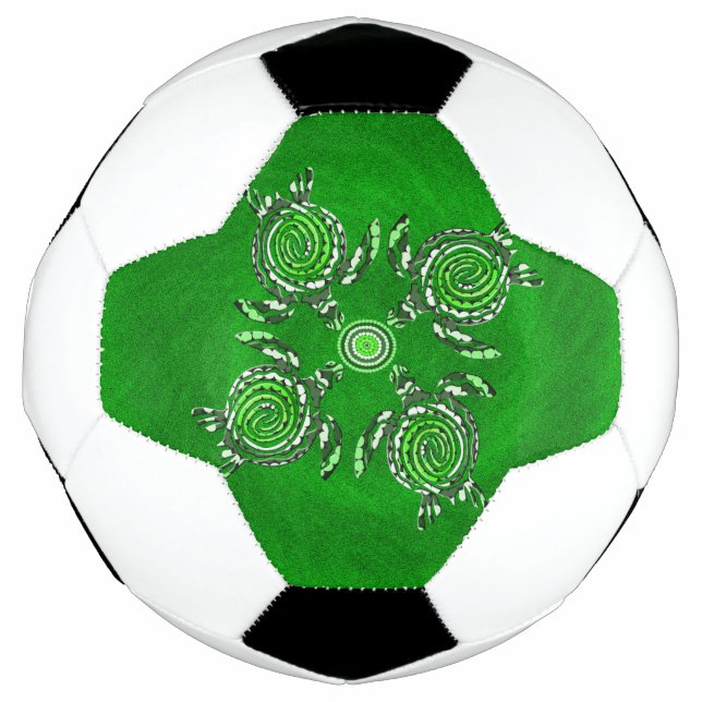 Grüne Schildkröten Kunst, Fußball (Vorderseite)