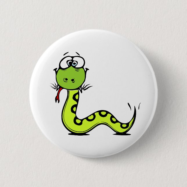 Grüne Schlange Button (Vorderseite)