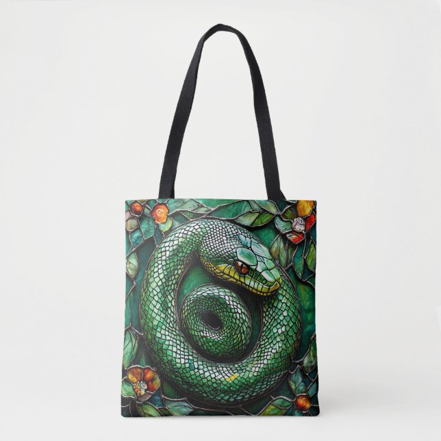 Grüne Schlange Tasche (Vorderseite)