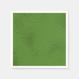 Grüne Schlangenhautstruktur Serviette