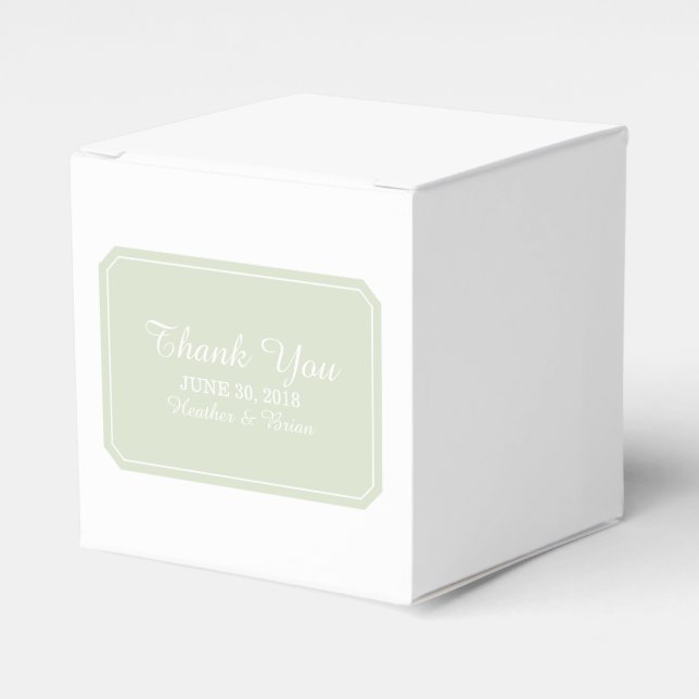 Grüne, schlicht elegante Gevor-Box Geschenkschachtel (Vorderseite)