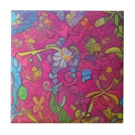 Grüne Schlichte Frosch-Keramik Sets Fliese