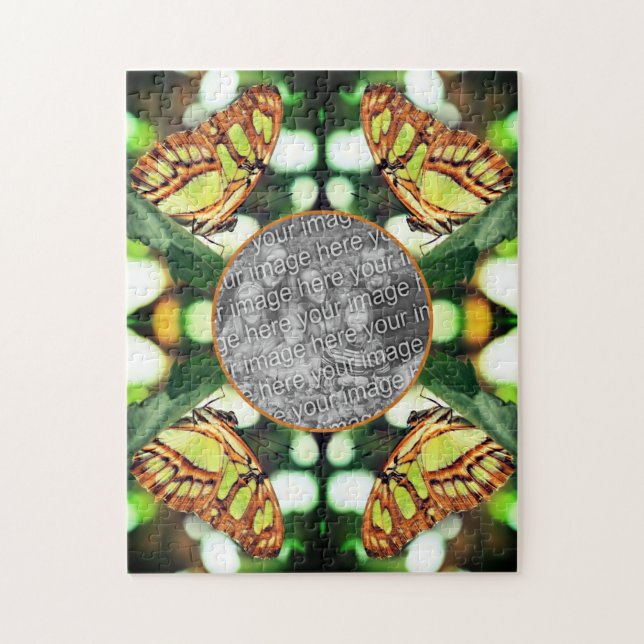 Grüne Schmetterlingsrahmen schaffen Ihr eigenes Fo (Vertikal)