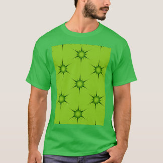 Grüne Schneeflocke Polnische Keramik Inspiriertes  T-Shirt