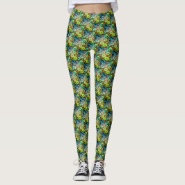 Grüne Schönheitsblasen Leggings