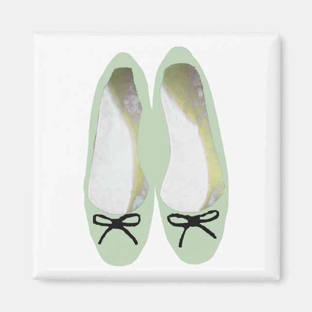 Grüne Schuhe Magnet (Vorne)