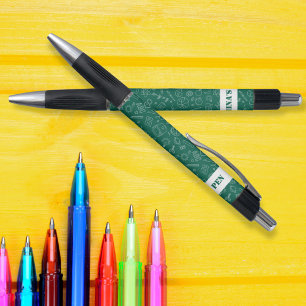 Grüne Schulelemente Pencil-personalisiert Kugelschreiber