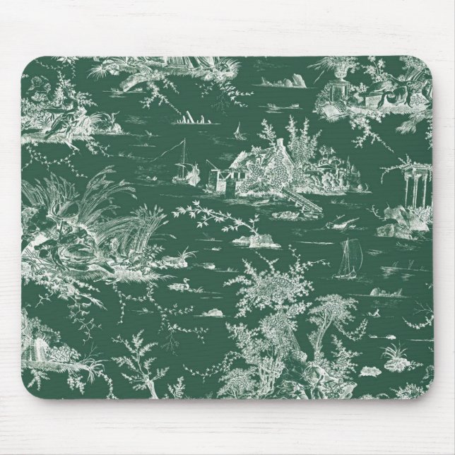 Grüne Schuppenbahn Mousepad (Vorne)