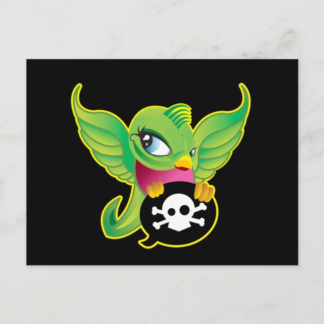 Grüne Schwalbe Postkarte (Vorderseite)