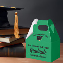 Grüne Schwarze Graduate Personalisiert Graduate Pa