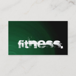 Grüne schwarze Visitenkarte für Personal Trainer F