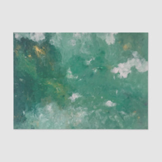 Grüne Schwingungen Seidenpapier