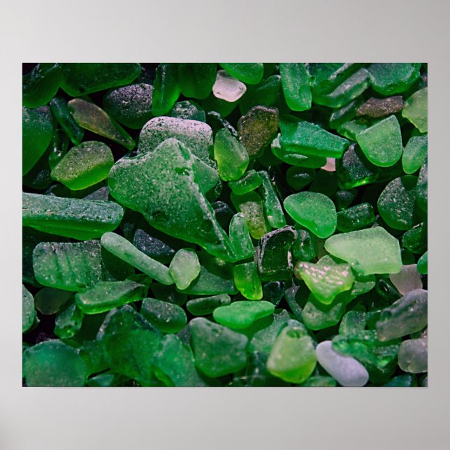 Grüne Seaglass Poster (Vorne)
