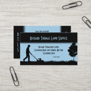 Grüne Service Landschaft Blue Business Card Visitenkarte