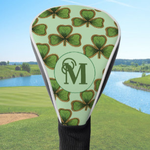 Grüne Shamrock-Kopfbedeckungen mit individuellem M Golf Headcover