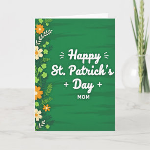 Grüne Shamrock-Mutter-Karte Karte