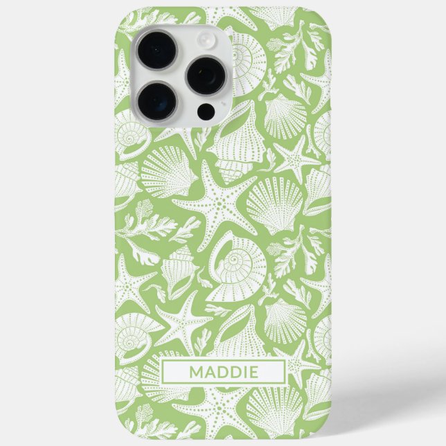 Grüne Shells Personalisierte Case-Mate iPhone-Hüll iPhone Hülle (Rückseite)