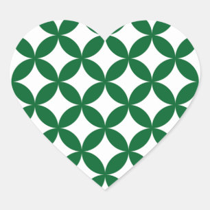 Grüne Shippo Herz Sticker