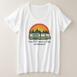 Grüne Shirt-Straßen für den Coach Light Große Größe T-Shirt