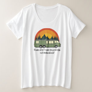 Grüne Shirt-Straßen für den Coach Light Große Größe T-Shirt