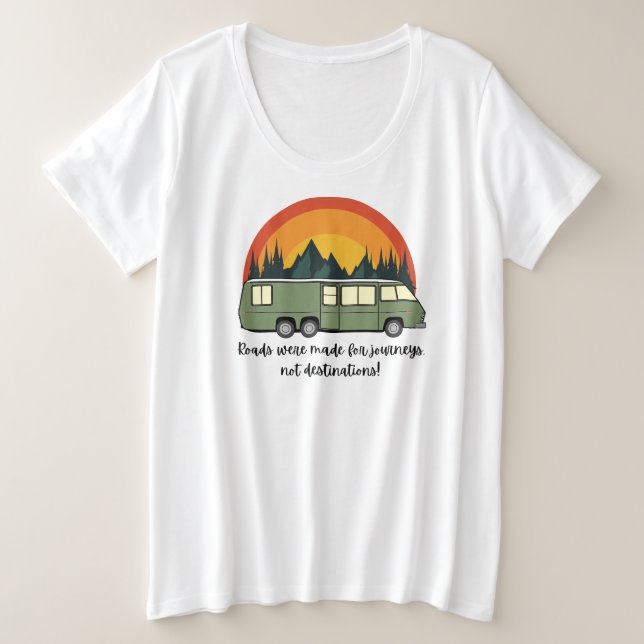 Grüne Shirt-Straßen für den Coach Light Große Größe T-Shirt (Design vorne)