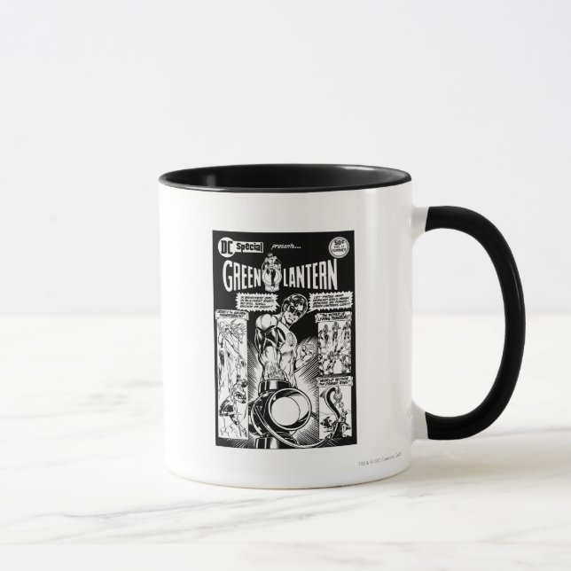 Grüne Signalleuchte - Grünes schattiertes Comic, s Tasse (Rechts)