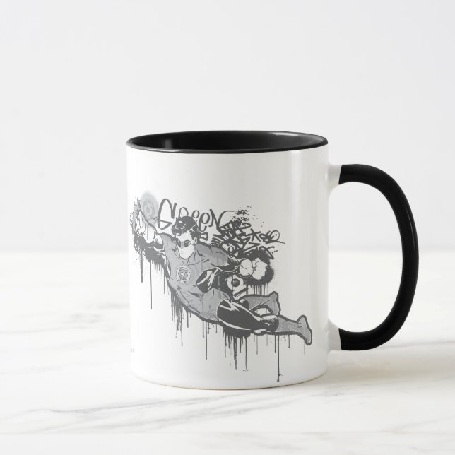 Grüne Signalleuchte - Verdrehte Unschuld BW Tasse (Rechts)