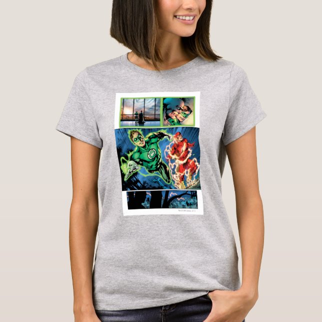 Grüne Signalleuchten und das Flash-Panel T-Shirt (Vorderseite)