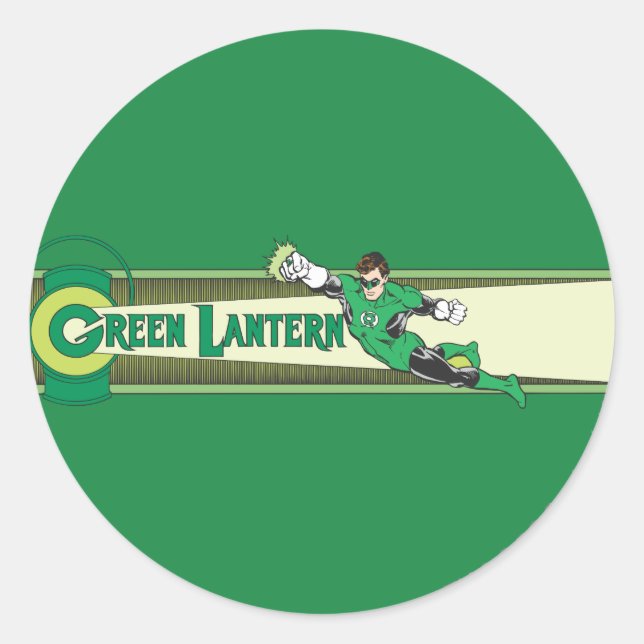 Grüne Signalleuchten und Logo Runder Aufkleber (Vorderseite)