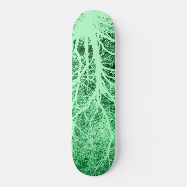Grüne Silhouette Skateboard (Vorderseite)
