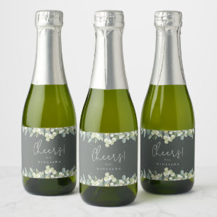 Grüne Snowberry+Eukalyptus Brautparty Mini