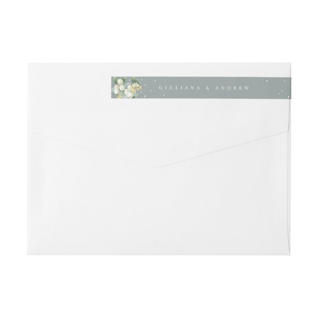 Grüne Snowberry+Eukalyptus Wedding Skinny (Rückseite)