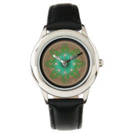 Grüne Sonne Armbanduhr