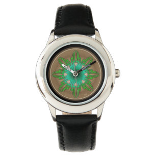 Grüne Sonne Armbanduhr