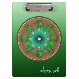 Grüne Sonne Klemmbrett