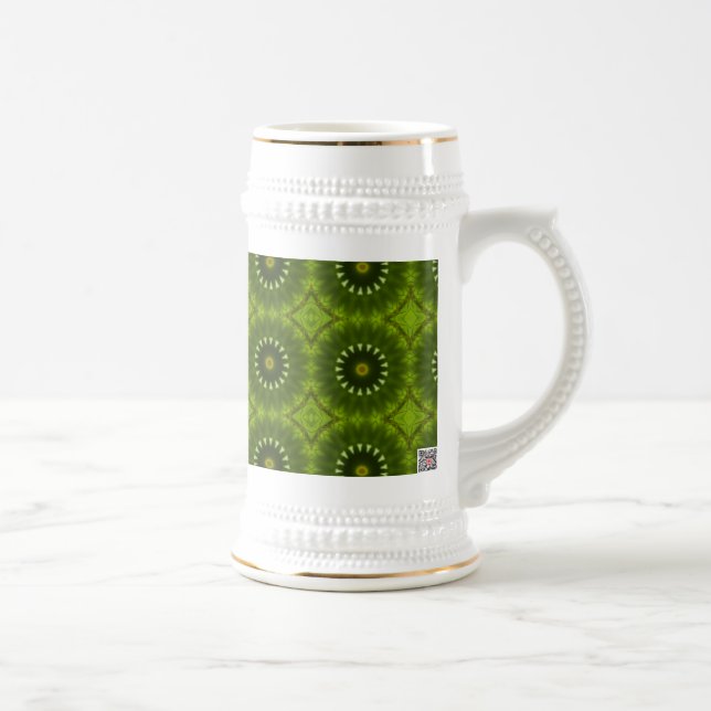 Grüne Sonnen Bierglas (Rechts)
