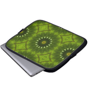 Grüne Sonnen Laptopschutzhülle
