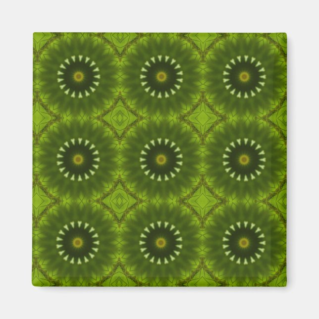 Grüne Sonnen Magnet (Vorne)