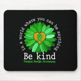 Grüne Sonnenblume Sei Freundlich Tee Psychische Ge Mousepad